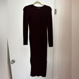 French Connection Burgundy dress